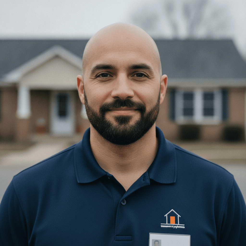 Illustrated portrait of Todd from As-Is House Buyers